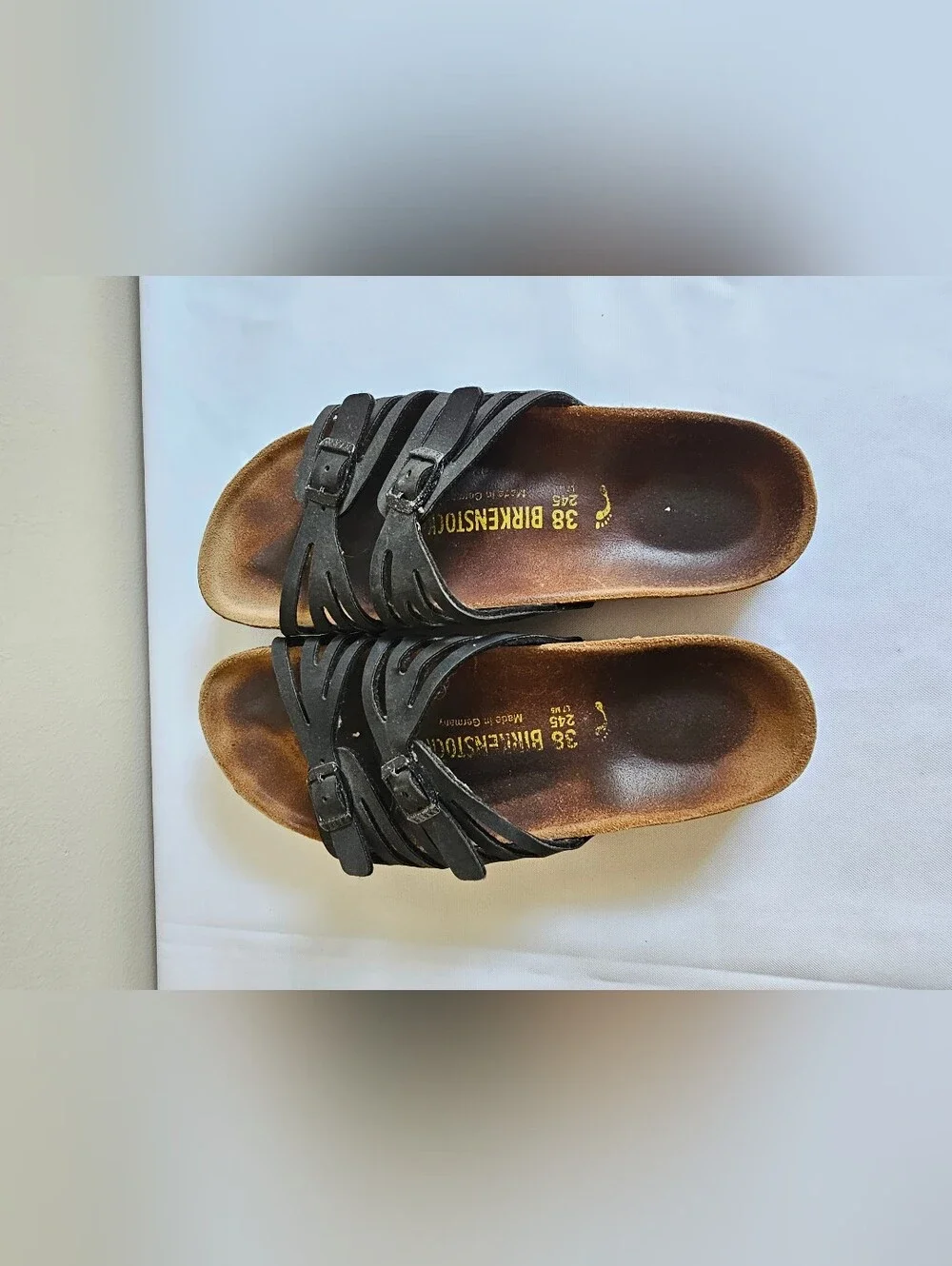 Birkenstock Black Strappy Multi-Band Slide Sandals - Women's